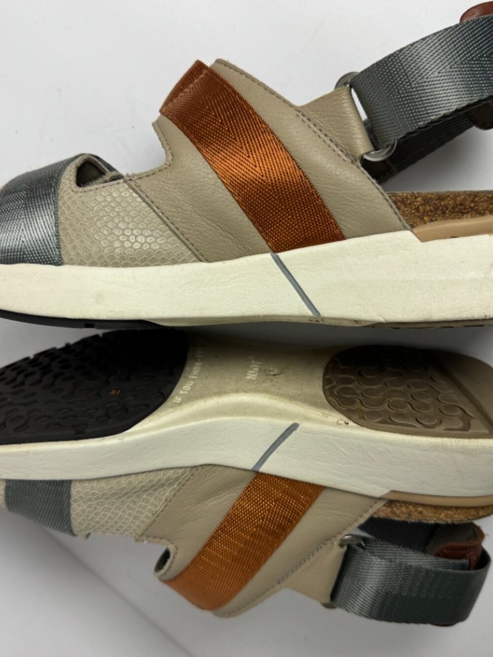 NAOT Odyssey Beige Lizard Combo Size 7 - Picture 3 of 9